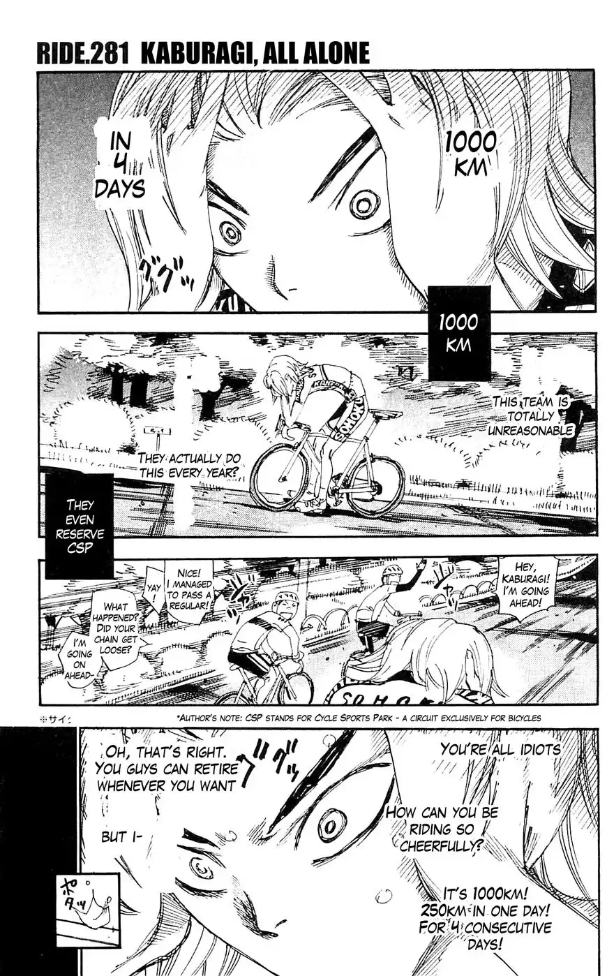 Yowamushi Pedal Chapter 281 1